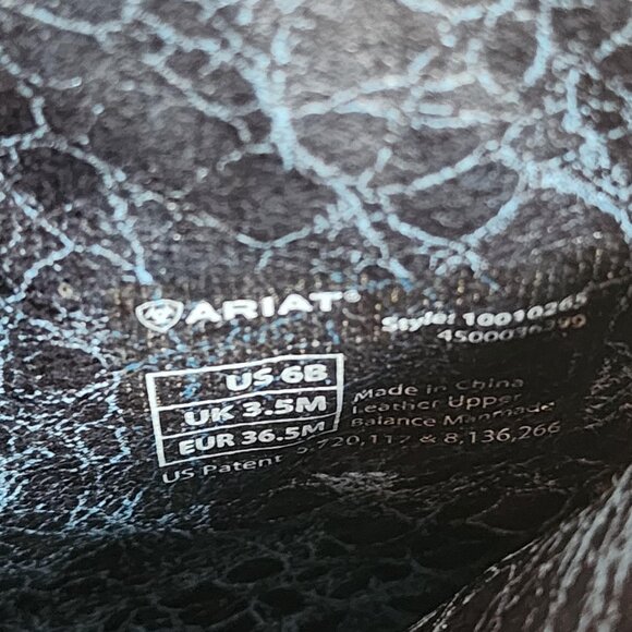 Ariat Boots Womens Size 6B Brown Leather Western Cowboy ATS Square Toe - Picture 11 of 14